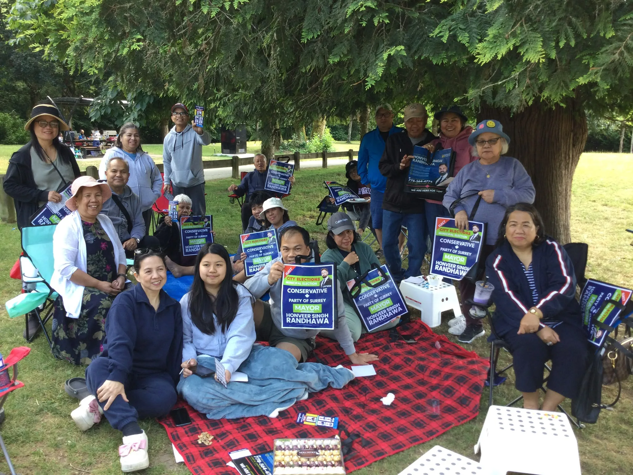 Surrey community volunteers gathered together